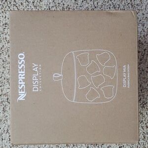NWT Glass Nespresso pod or capsule display holder